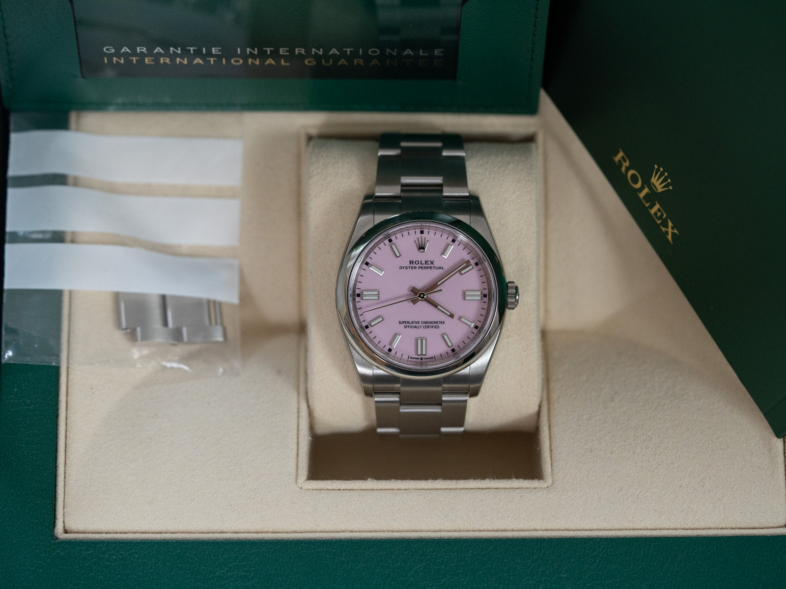 In stickers Oyster Perpetual Candy Pink 126000