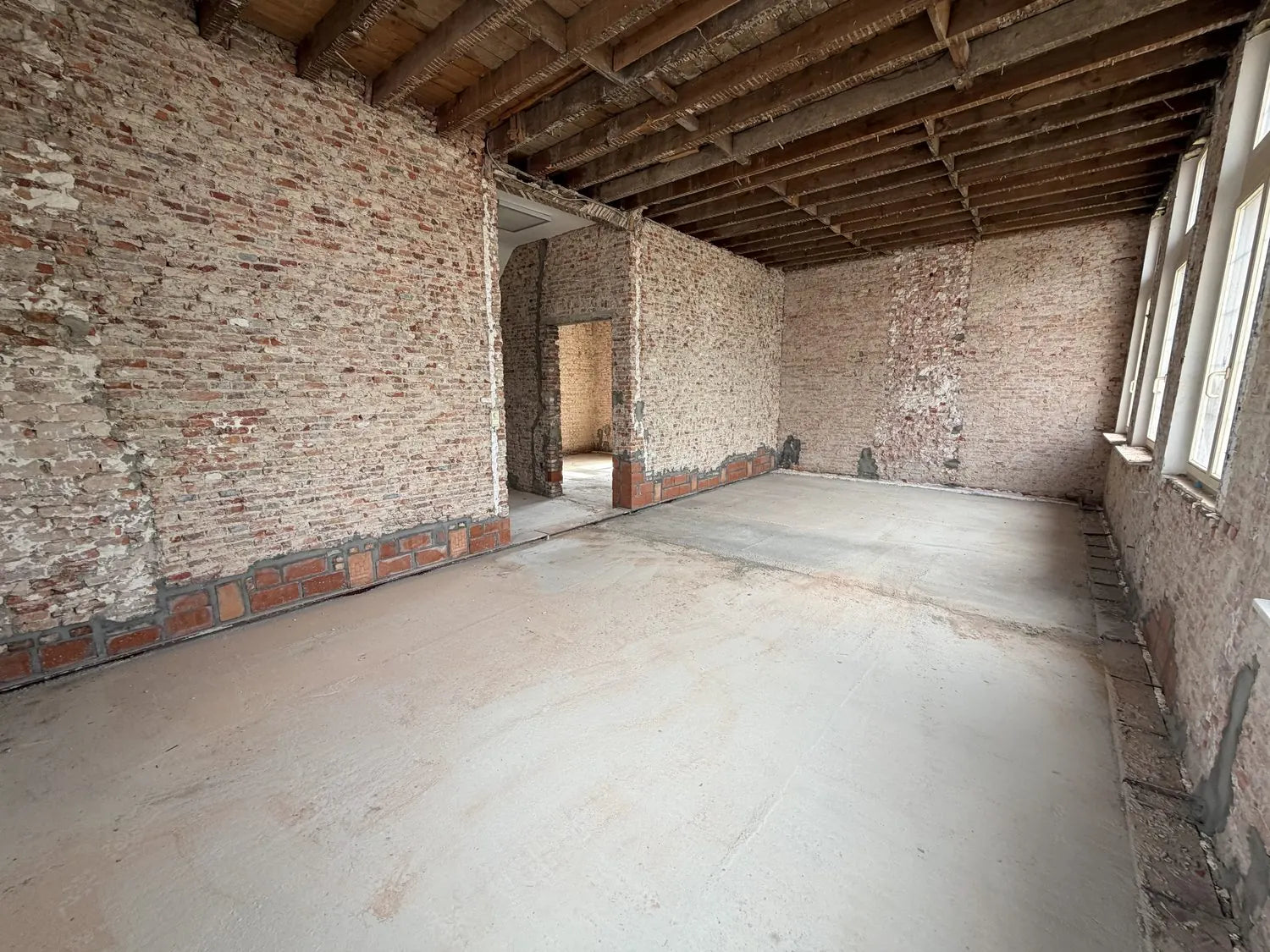 New concrete floors, a blank canvas